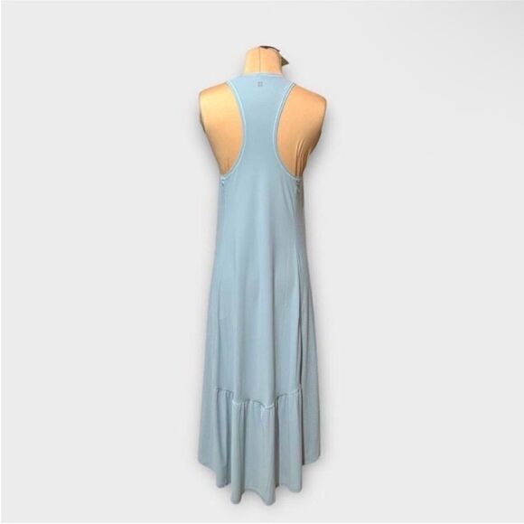 Sweaty Betty NWT Explorer Ace Midi Dress in Smoke Blue Size Large - Picture 8 of 8